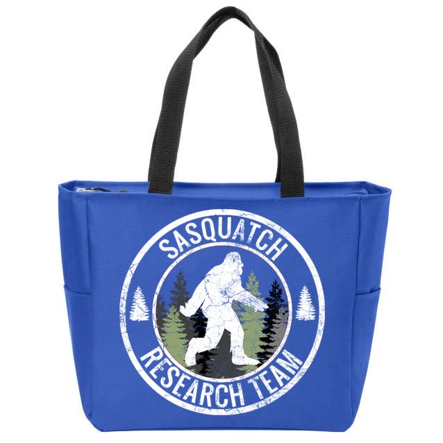 Sasquatch Research Team Bigfoot Meaningful Gift Funny Gift Meaningful Gift Zip Tote Bag
