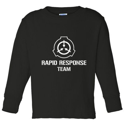Scp Response Team Scp Foundation Toddler Long Sleeve Shirt