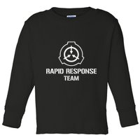 Scp Response Team Scp Foundation Toddler Long Sleeve Shirt