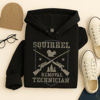 Squirrel Removal Technician Squirrel Hunting Squirrel Hunter Hoodie