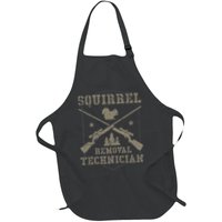 Squirrel Removal Technician Squirrel Hunting Squirrel Hunter Full-Length Apron With Pockets