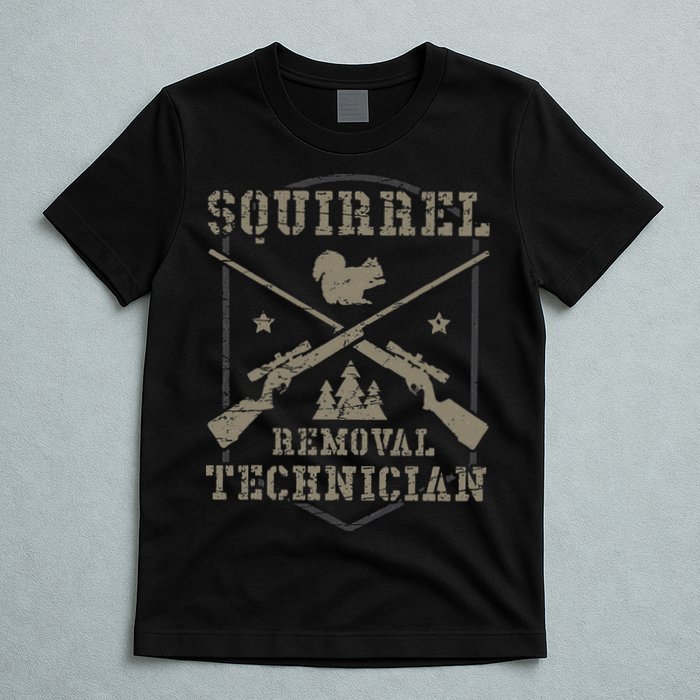 Squirrel Removal Technician Squirrel Hunting Squirrel Hunter T-Shirt