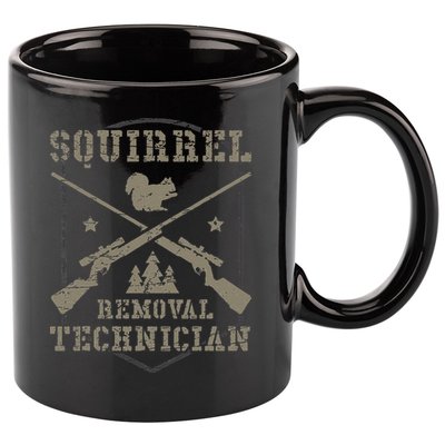 Squirrel Removal Technician Squirrel Hunting Squirrel Hunter 11oz C Handle Ceramic Mug