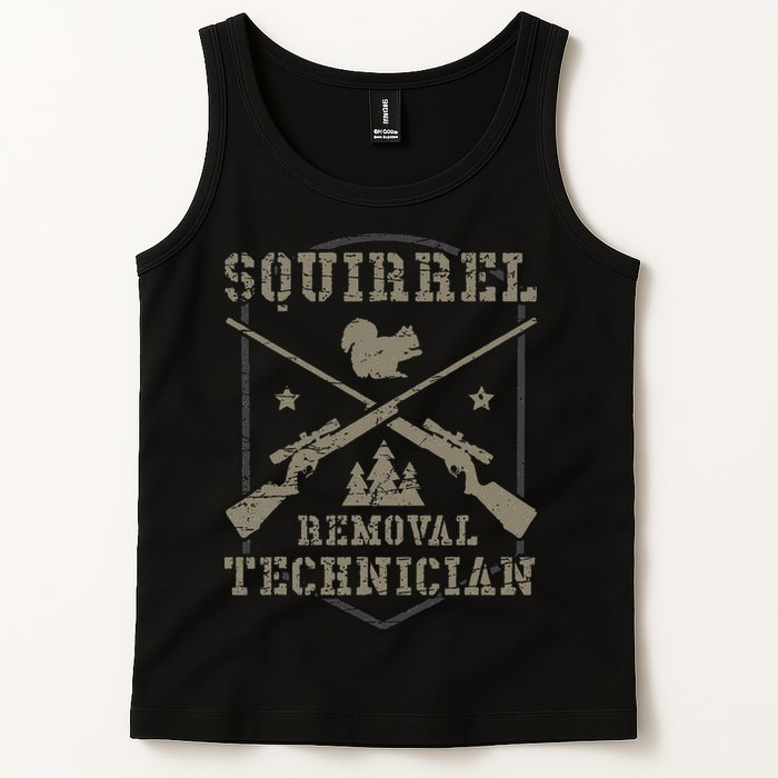 Squirrel Removal Technician Squirrel Hunting Squirrel Hunter Tank Top