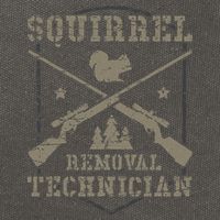 Squirrel Removal Technician Squirrel Hunting Squirrel Hunter Cotton Canvas Backpack