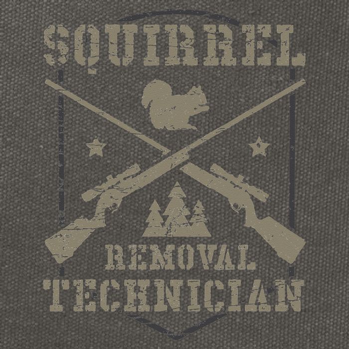 Squirrel Removal Technician Squirrel Hunting Squirrel Hunter Cotton Canvas Backpack