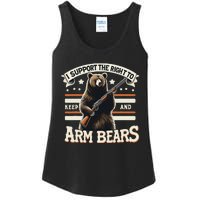 Support Right To Keep And Arm Bears Humorous Wildlife Rights Ladies Essential Tank