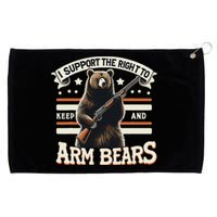 Support Right To Keep And Arm Bears Humorous Wildlife Rights Grommeted Golf Towel