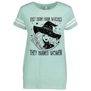 's Rights They Didn't Burn Witch They Burned  Enza Ladies Jersey Football T-Shirt