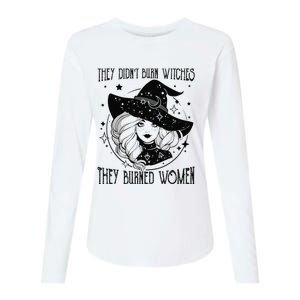 's Rights They Didn't Burn Witch They Burned  Womens Cotton Relaxed Long Sleeve T-Shirt