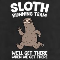 Sloth Running Team We Will Get There When We Get There Gift Cool Comfort Performance Bucket Hat