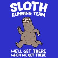 Sloth Running Team We Will Get There When We Get There Gift Mousepad