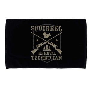 Squirrel Removal Technician Squirrel Hunting Squirrel Hunter Microfiber Hand Towel