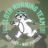 Sloth Running Team Not Fast Not Furious Legacy Tie Dye Trucker Hat