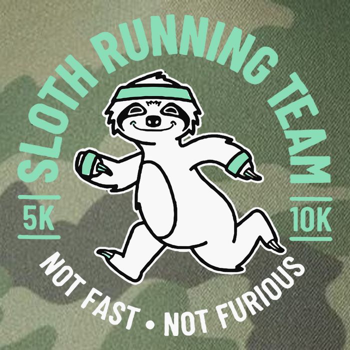 Sloth Running Team Not Fast Not Furious Legacy Tie Dye Trucker Hat