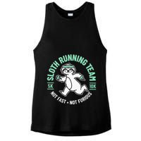Sloth Running Team Not Fast Not Furious Ladies PosiCharge Tri-Blend Wicking Tank