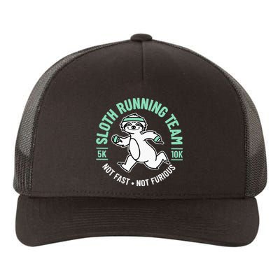 Sloth Running Team Not Fast Not Furious Yupoong Adult 5-Panel Trucker Hat