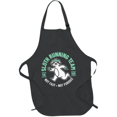 Sloth Running Team Not Fast Not Furious Apron