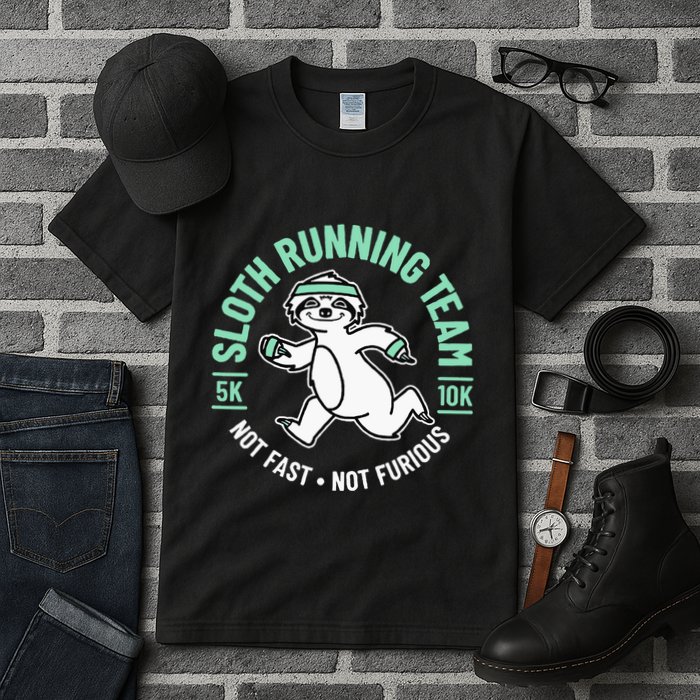 Sloth Running Team Not Fast Not Furious Tall T-Shirt