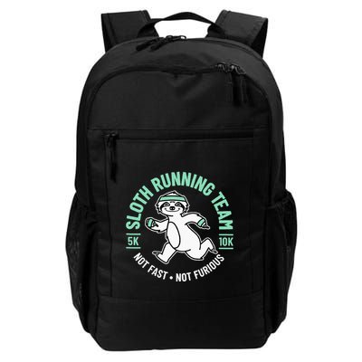 Sloth Running Team Not Fast Not Furious Backpack