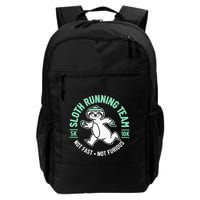Sloth Running Team Not Fast Not Furious Backpack