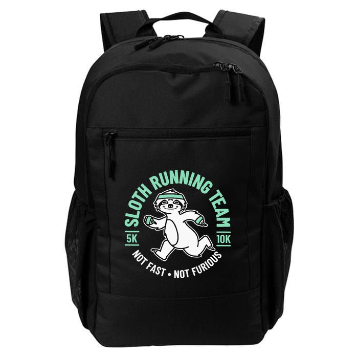 Sloth Running Team Not Fast Not Furious Backpack