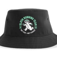 Sloth Running Team Not Fast Not Furious Sustainable Bucket Hat