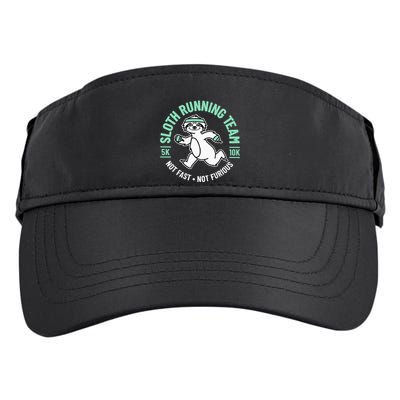 Sloth Running Team Not Fast Not Furious Adult Drive Performance Visor