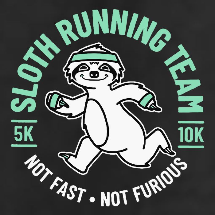 Sloth Running Team Not Fast Not Furious Beanie