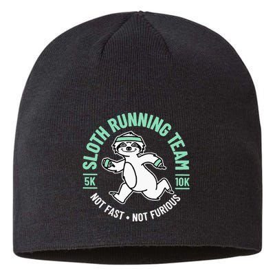 Sloth Running Team Not Fast Not Furious Sustainable Beanie
