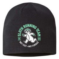 Sloth Running Team Not Fast Not Furious Sustainable Beanie