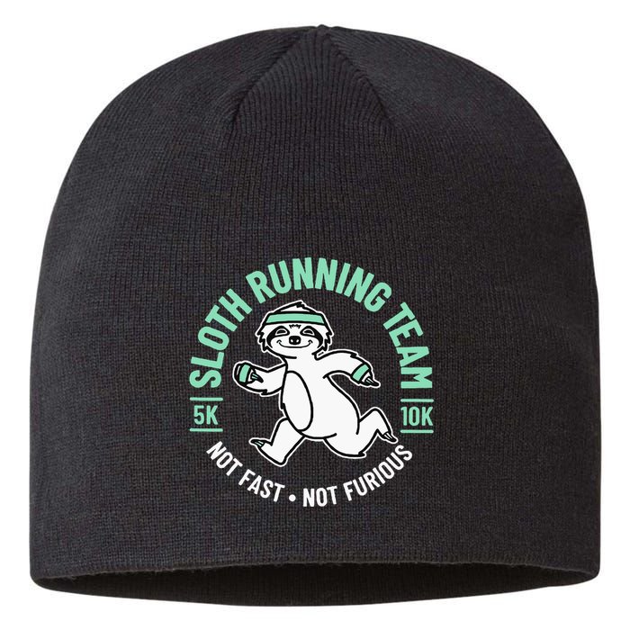Sloth Running Team Not Fast Not Furious Sustainable Beanie