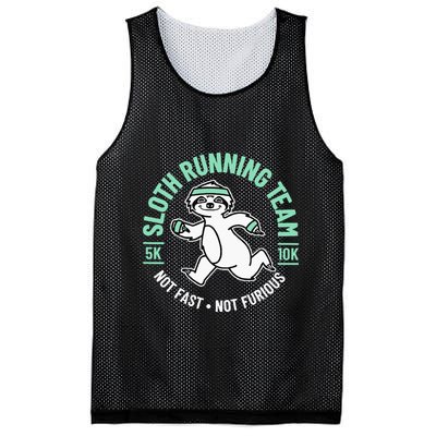 Sloth Running Team Not Fast Not Furious Mesh Reversible Basketball Jersey Tank