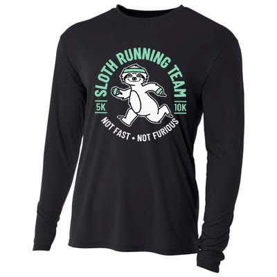 Sloth Running Team Not Fast Not Furious Cooling Performance Long Sleeve Crew