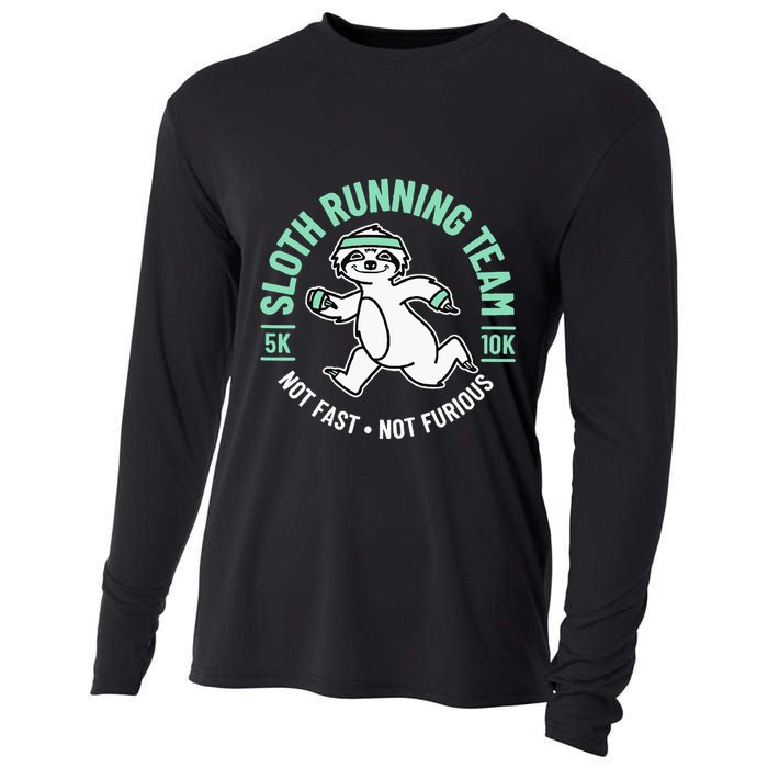 Sloth Running Team Not Fast Not Furious Cooling Performance Long Sleeve Crew