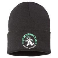 Sloth Running Team Not Fast Not Furious Sustainable Knit Beanie