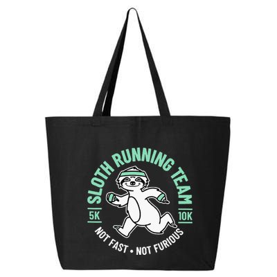 Sloth Running Team Not Fast Not Furious 25L Jumbo Tote