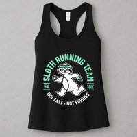 Sloth Running Team Not Fast Not Furious Womens Tank Top