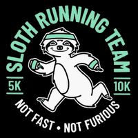 Sloth Running Team Not Fast Not Furious Baby Bodysuit