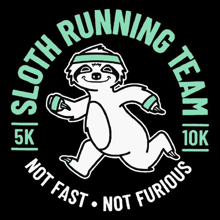 Sloth Running Team Not Fast Not Furious Baby Bodysuit
