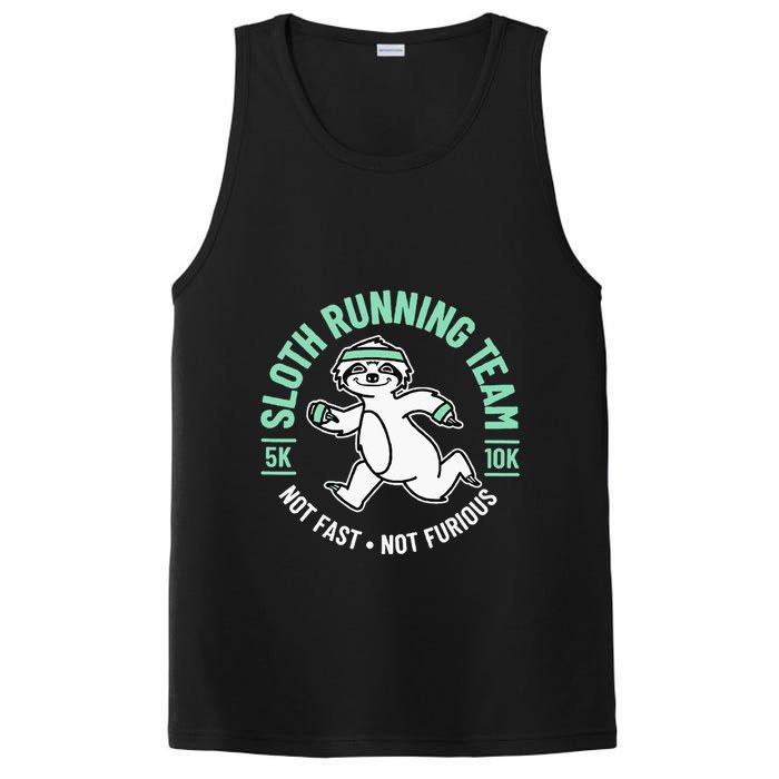 Sloth Running Team Not Fast Not Furious PosiCharge Competitor Tank