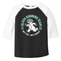 Sloth Running Team Not Fast Not Furious Toddler Fine Jersey T-Shirt