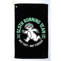 Sloth Running Team Not Fast Not Furious Golf Towel