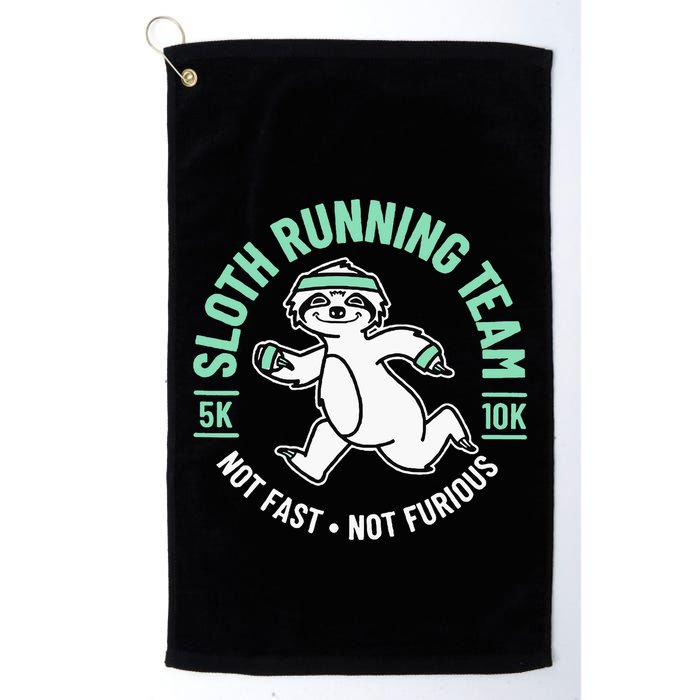 Sloth Running Team Not Fast Not Furious Golf Towel