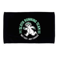 Sloth Running Team Not Fast Not Furious Microfiber Hand Towel
