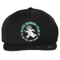 Sloth Running Team Not Fast Not Furious Wool Snapback Cap