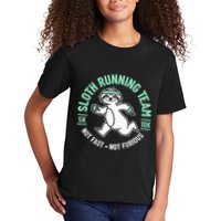 Sloth Running Team Not Fast Not Furious Kids T-Shirt