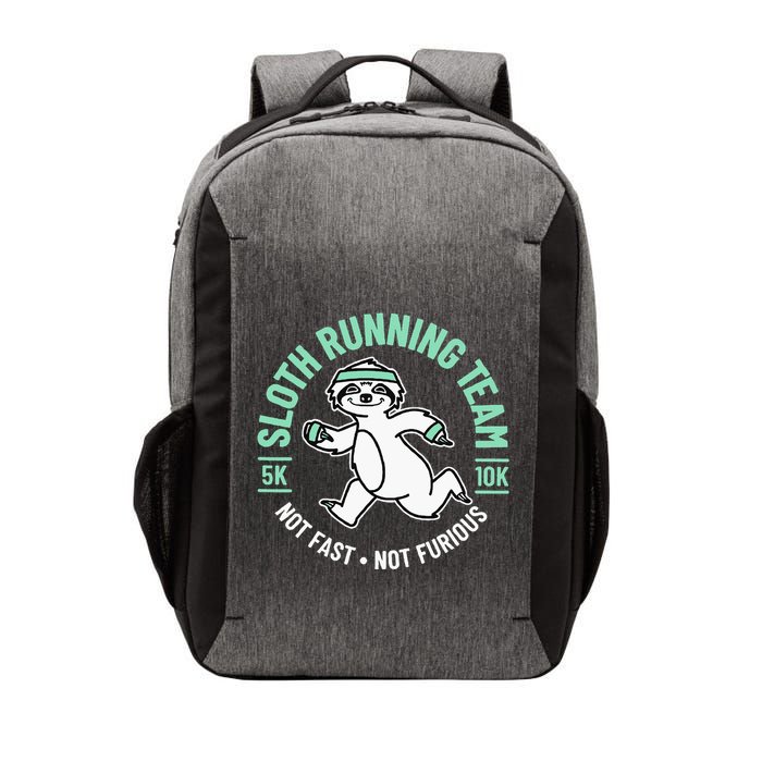Sloth Running Team Not Fast Not Furious Vector Backpack