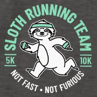 Sloth Running Team Not Fast Not Furious Vector Backpack