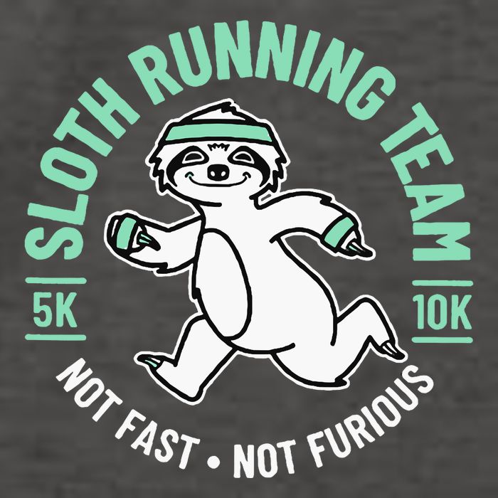 Sloth Running Team Not Fast Not Furious Vector Backpack